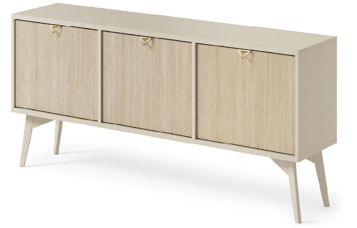 Forest 158 TV komoda 3 vrata 158x38x52 cm bež/natur