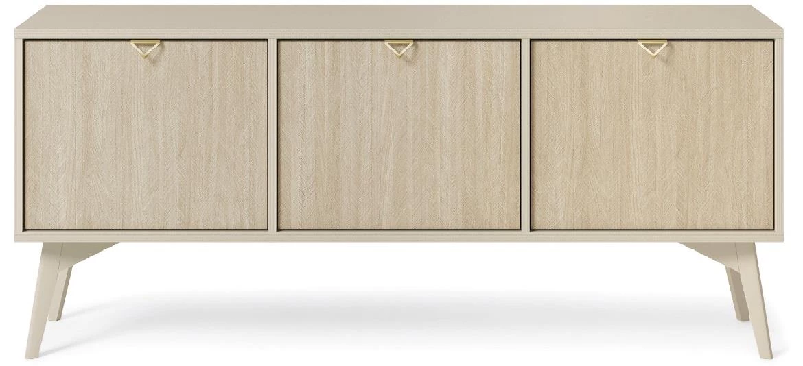 Forest 158 TV komoda 3 vrata 158x38x52 cm bež/natur