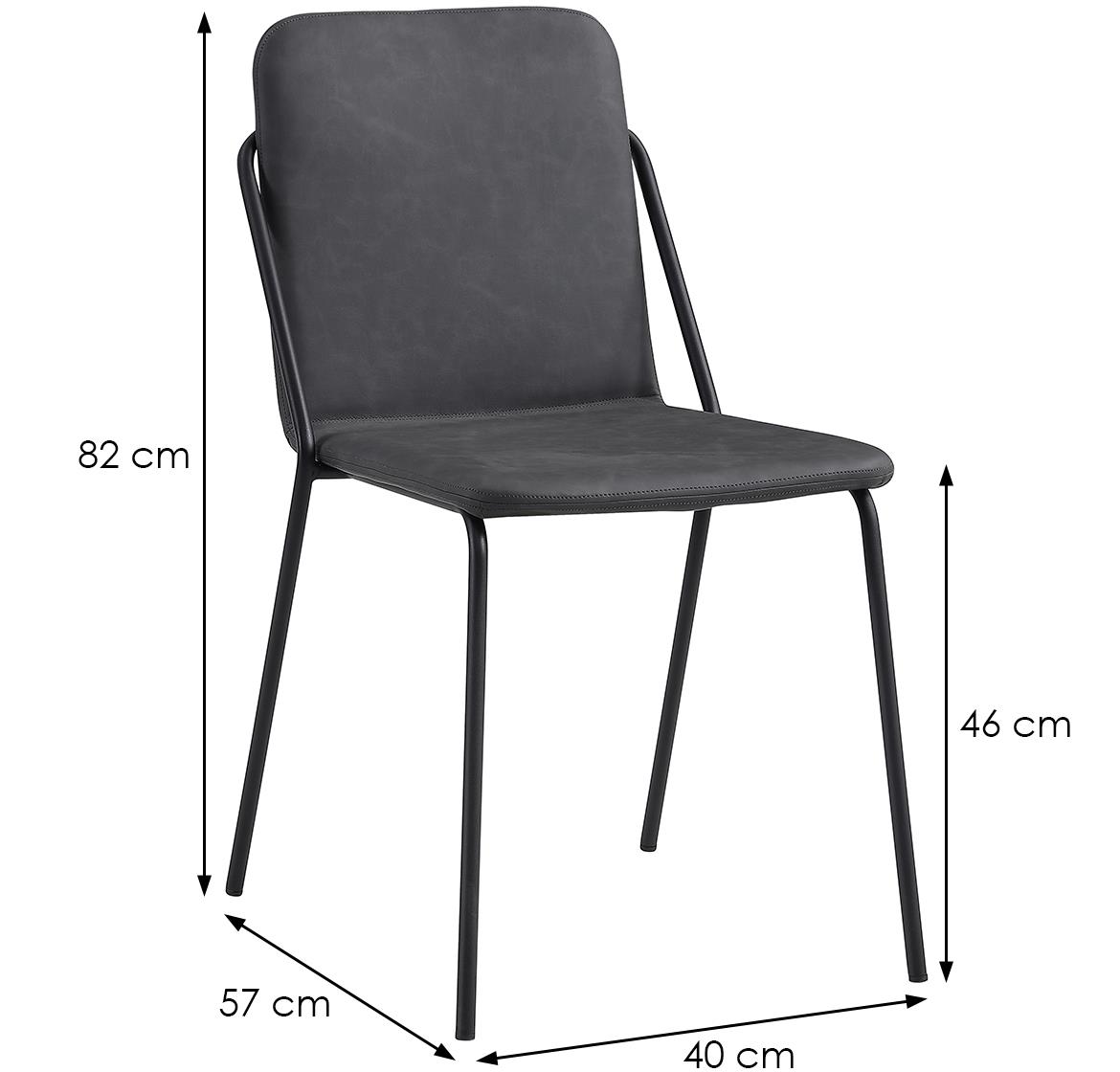 Trent Dc9052 C stolica 40x57x82 cm tamno siva