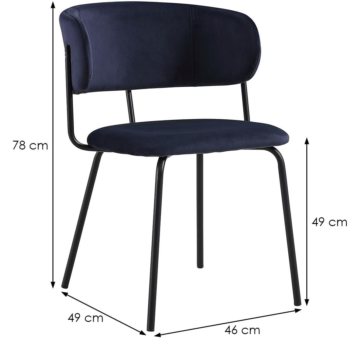 Max CS6006 stolica 46x49x78 cm tamno plava