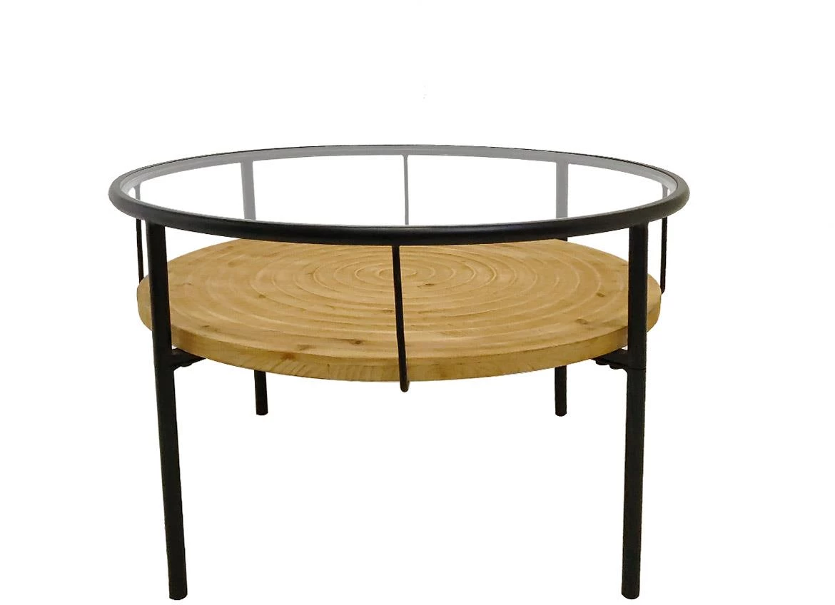 Alton stocic 1 polica D60x39 cm hrast/crni