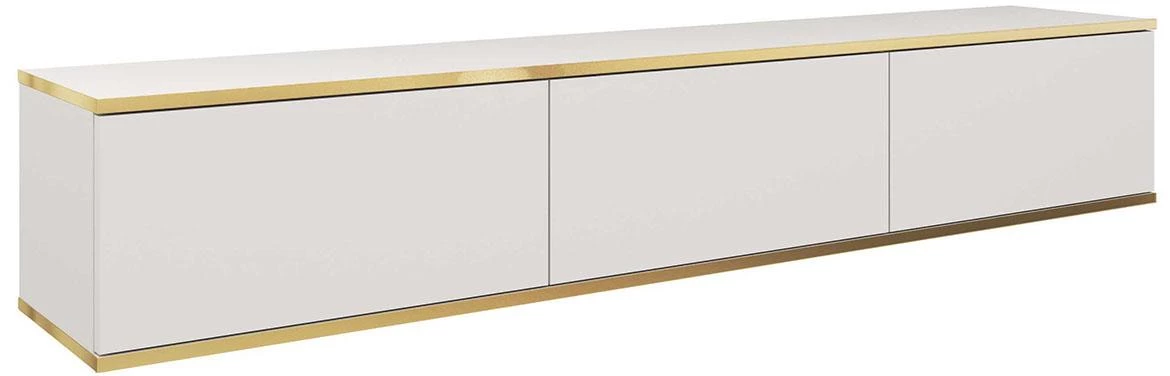 Oro 175 TV komoda 3 vrata 175x32x30 cm beli