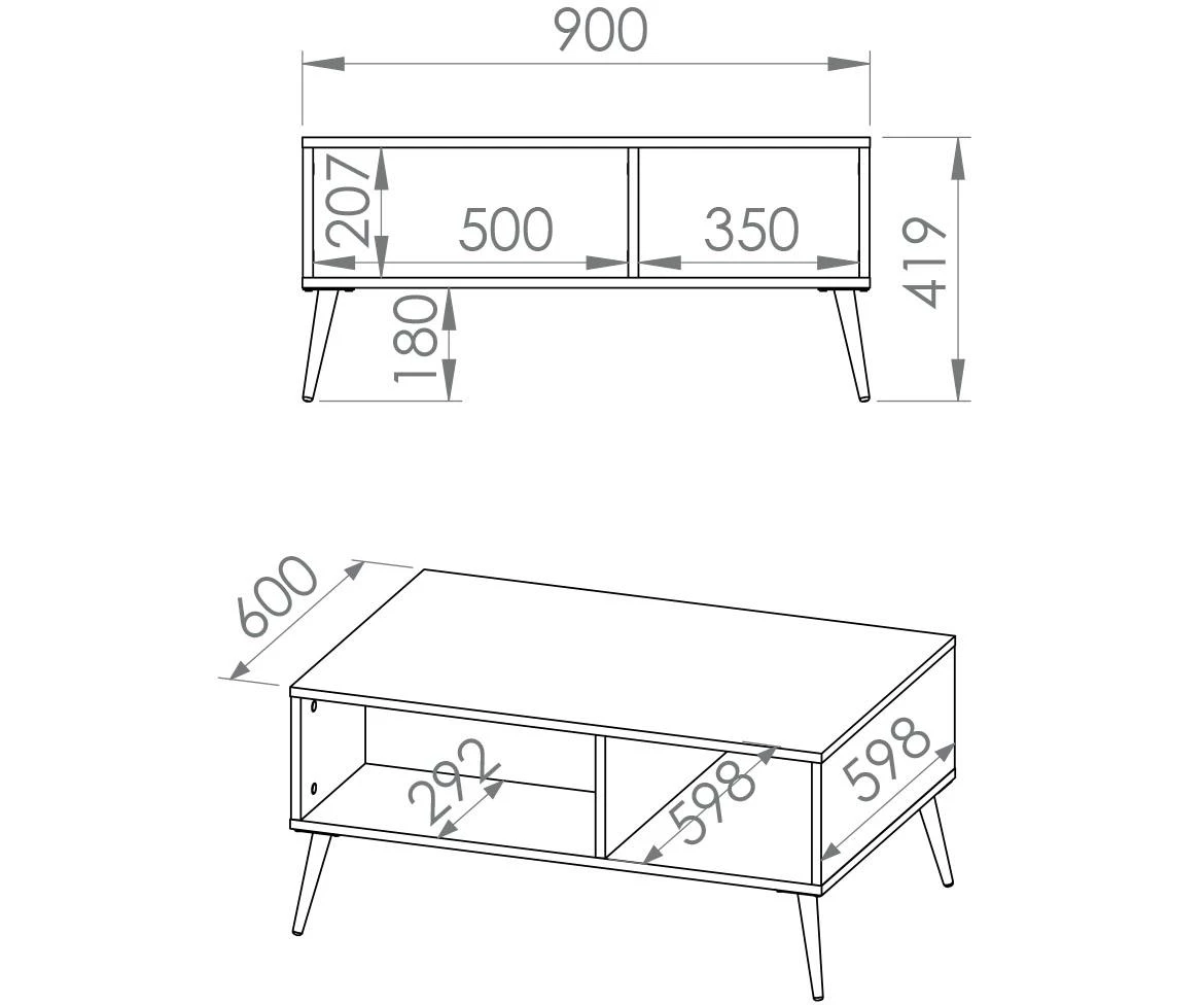 Forest 07 stocic 2 police 90x60x42 cm zelena