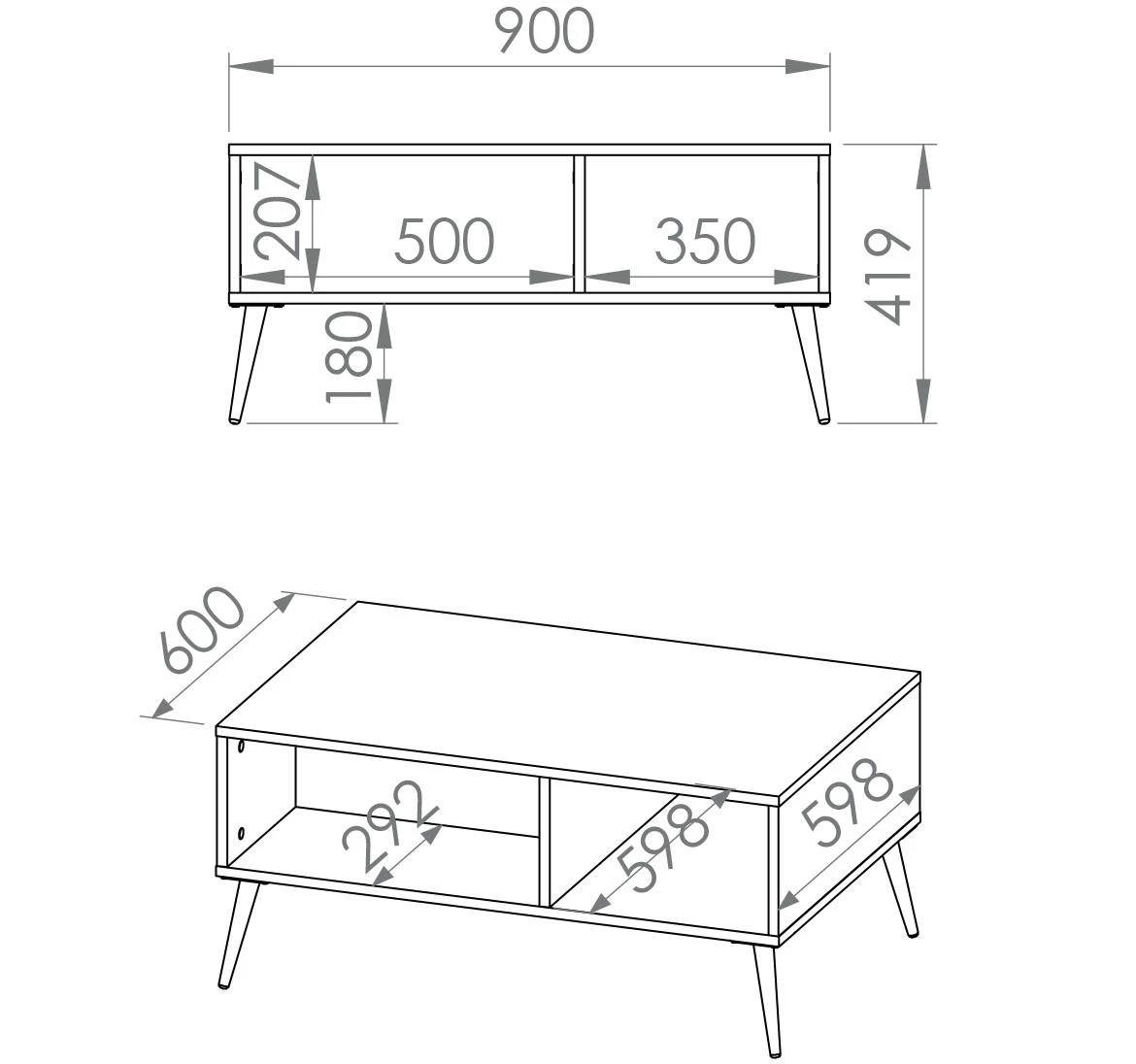 Marine 07 stocic 2 police 90x60x42 cm plava