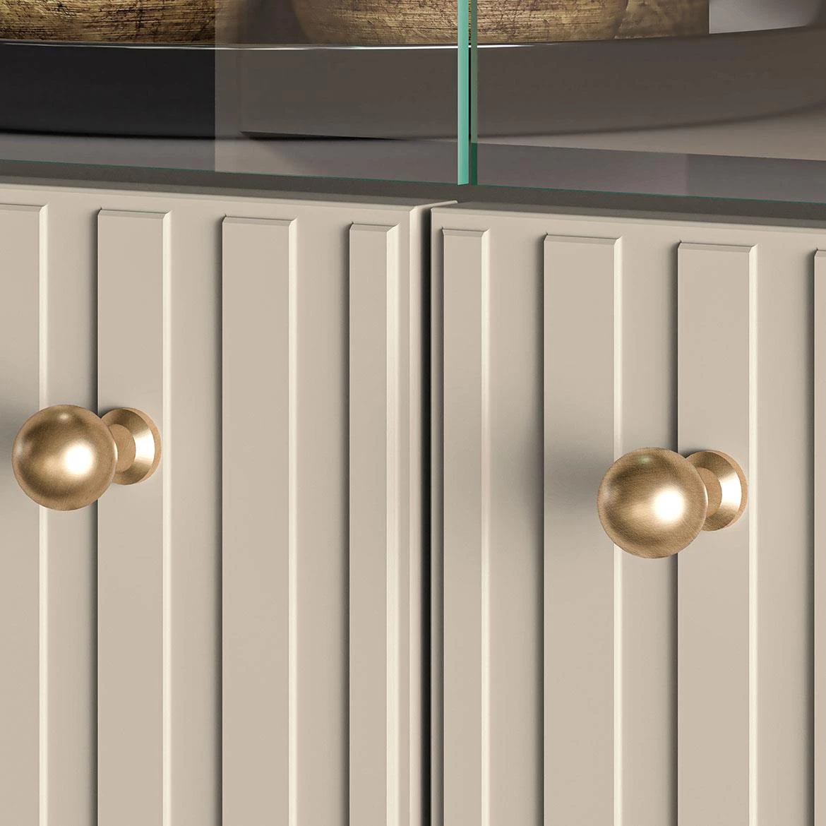 Sophie 03 vitrina 4 vrata 92x40x151 cm bež