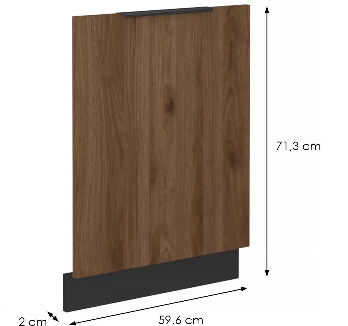 Monza kuhinjska fronta 59,6x1,6x71,3 cm orah