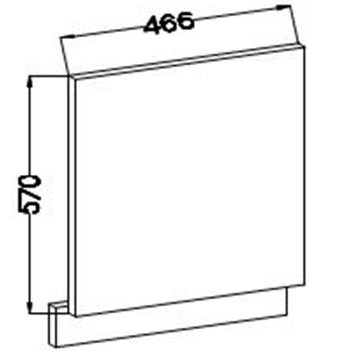 Lara 570x446 kuhinjska fronta 44,6x4x57 cm cappuccino sjaj