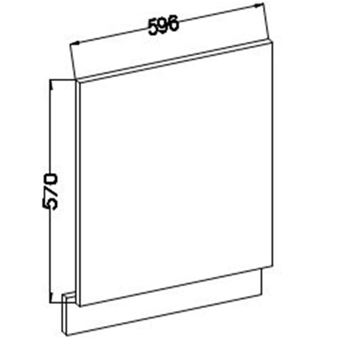 Lara 570x596 kuhinjska fronta 59,6x4x57 cm cappuccino sjaj