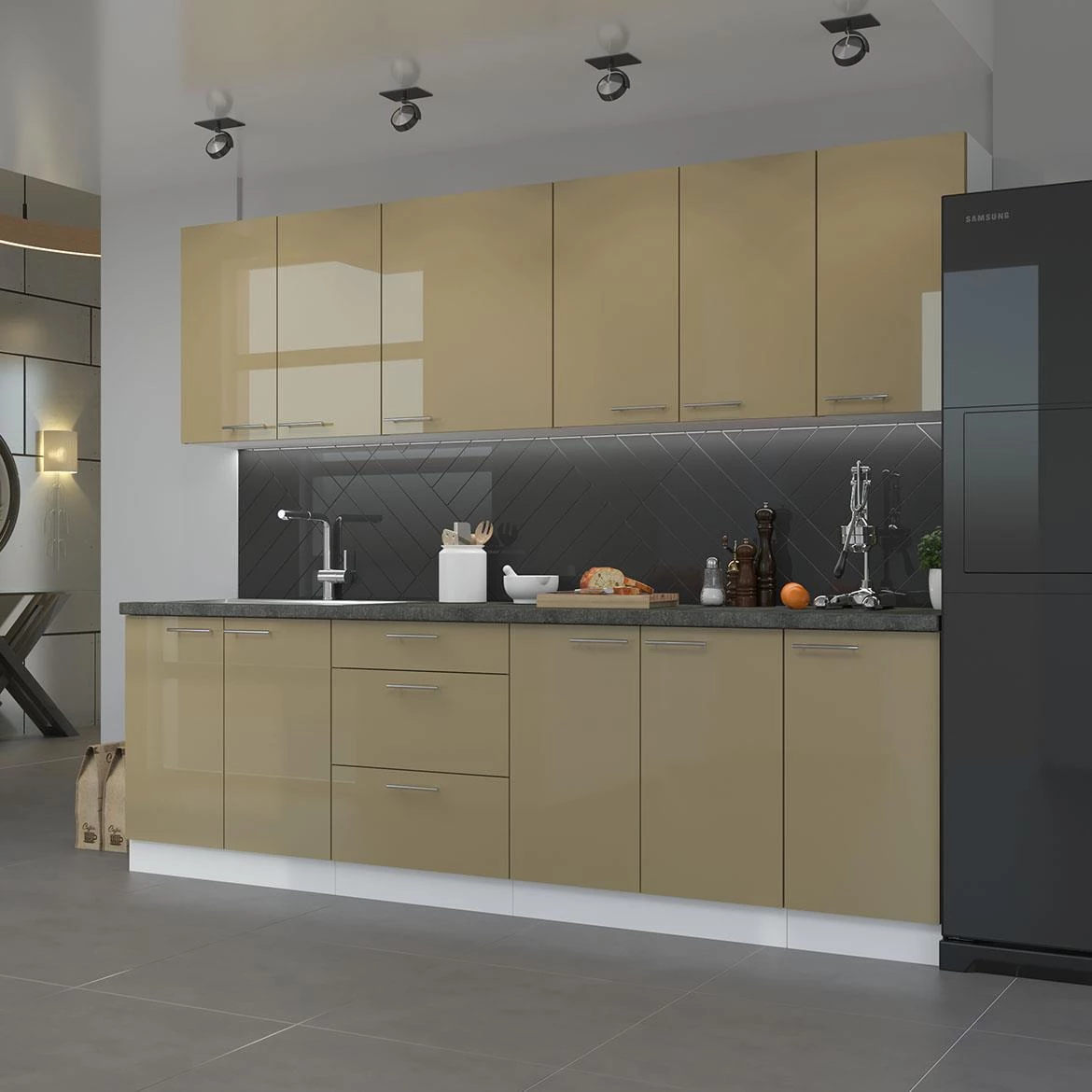 Lara 713x596 kuhinjska fronta 59,6x4x71,3 cm cappuccino sjaj