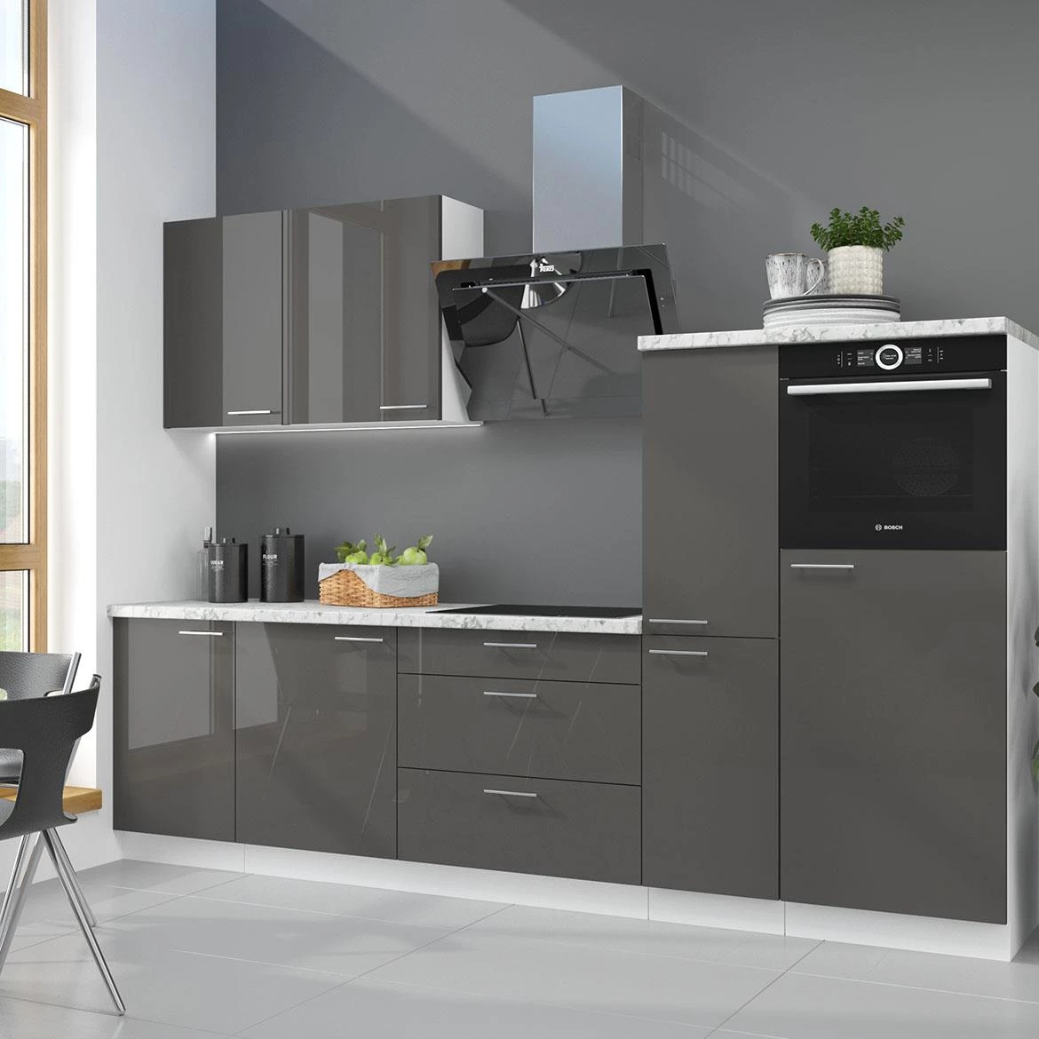 Lara 713x446 kuhinjska fronta 44,6x4x71,3 cm sivi sjaj