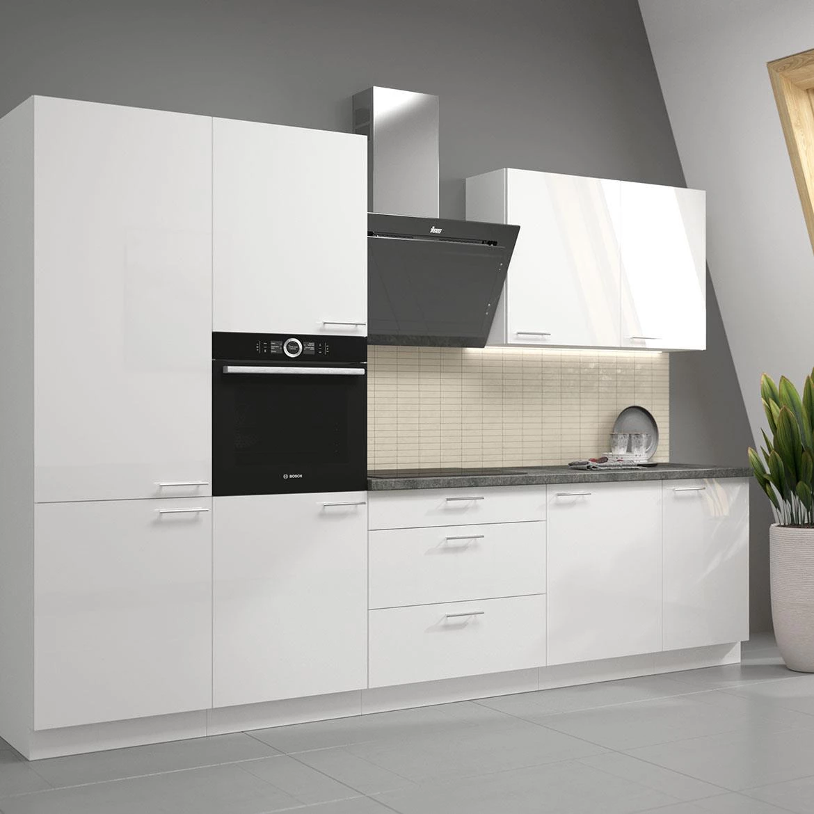 Lara 570x596 kuhinjska fronta 59,6x4x57 cm bela