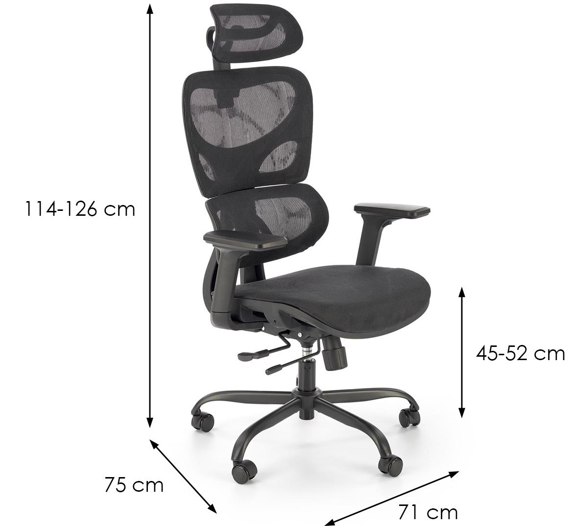 Gotard kancelarijska stolica 72x75x129 cm