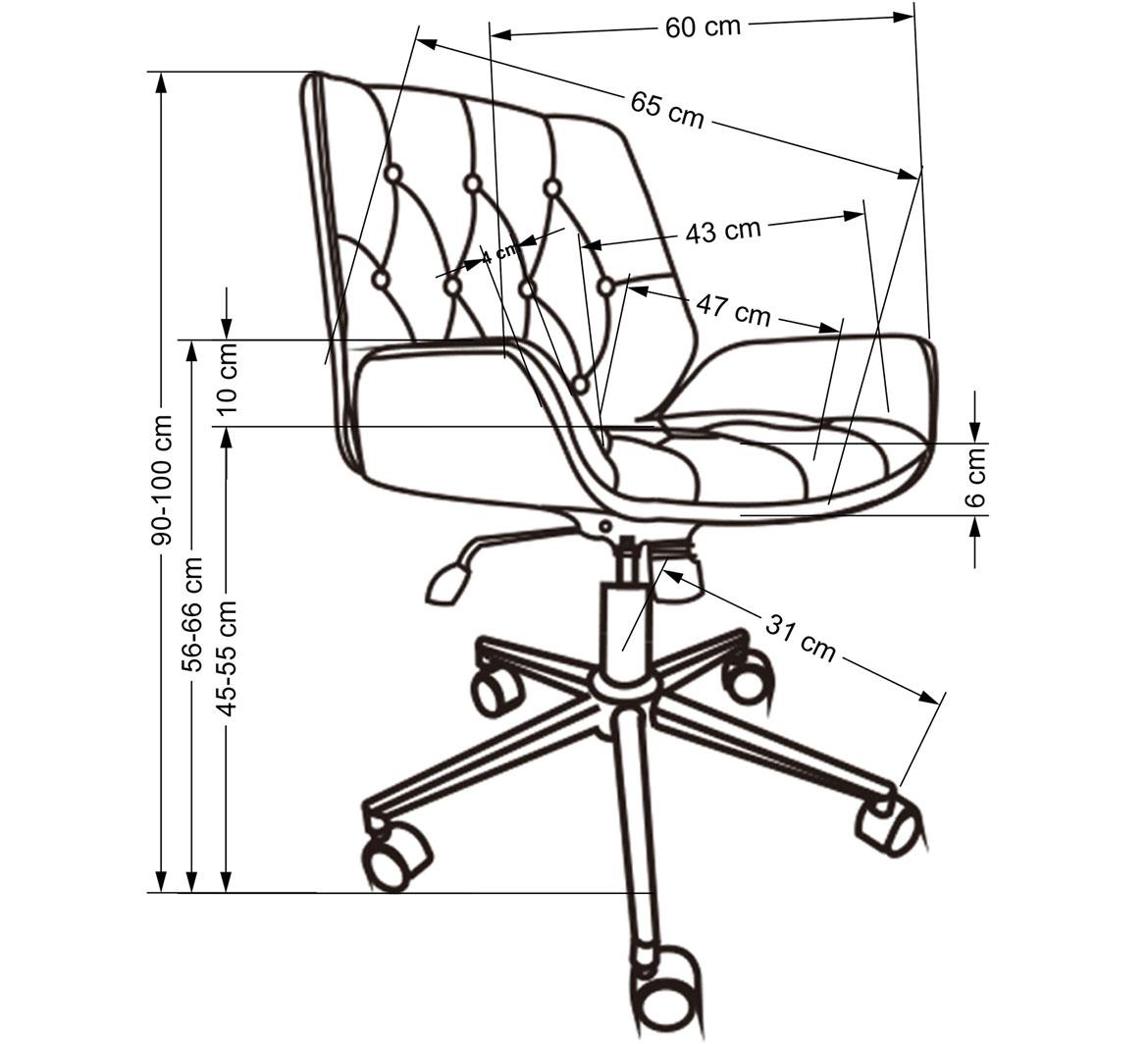 Gavin kancelarijska fotelja 60x65x100 cm