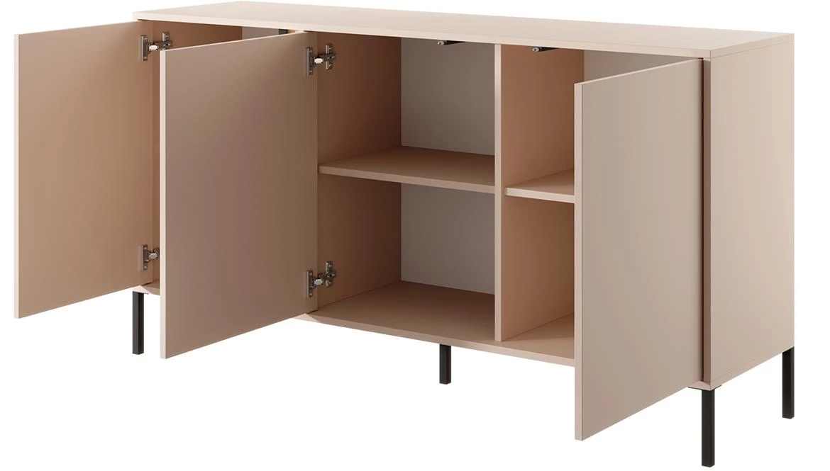 DAST 153 3D2S komoda3 vrata 153,1x39,5x81,4 cm bež