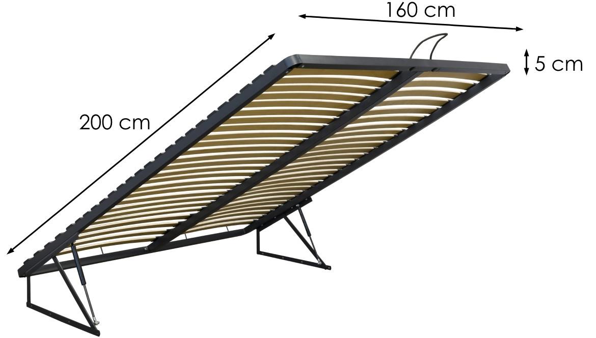 Nest podnica sa metalnim okvirom 160x200x3 cm