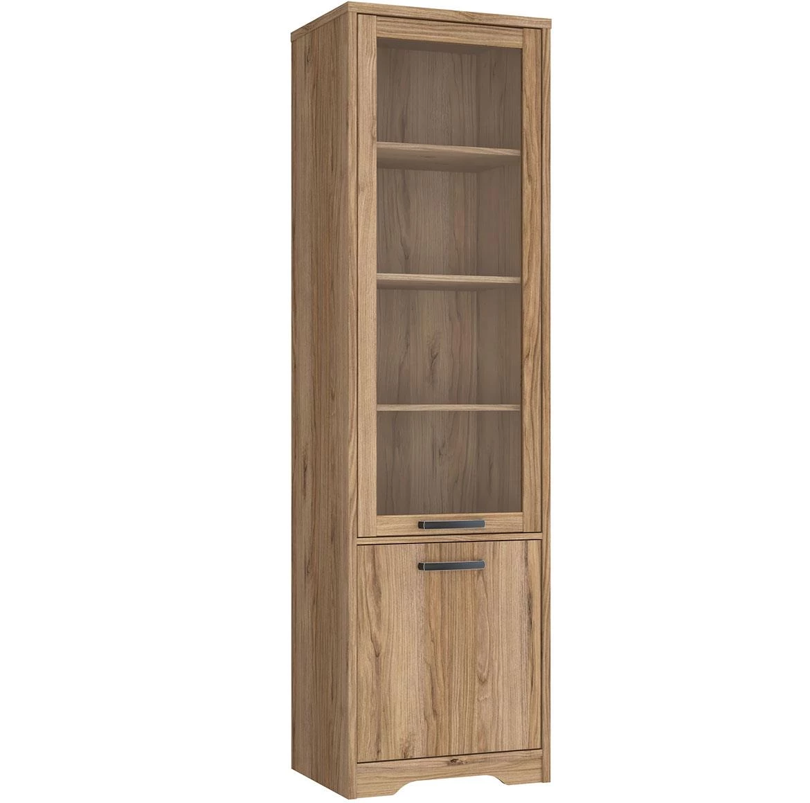Jodaki JDKV711-D89 vitrina 2 vrata 54,8x42x192,4 cm hrast