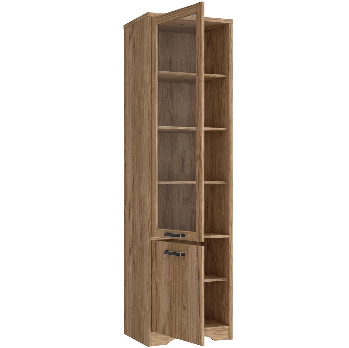 Jodaki JDKV711-D89 vitrina 2 vrata 54,8x42x192,4 cm hrast