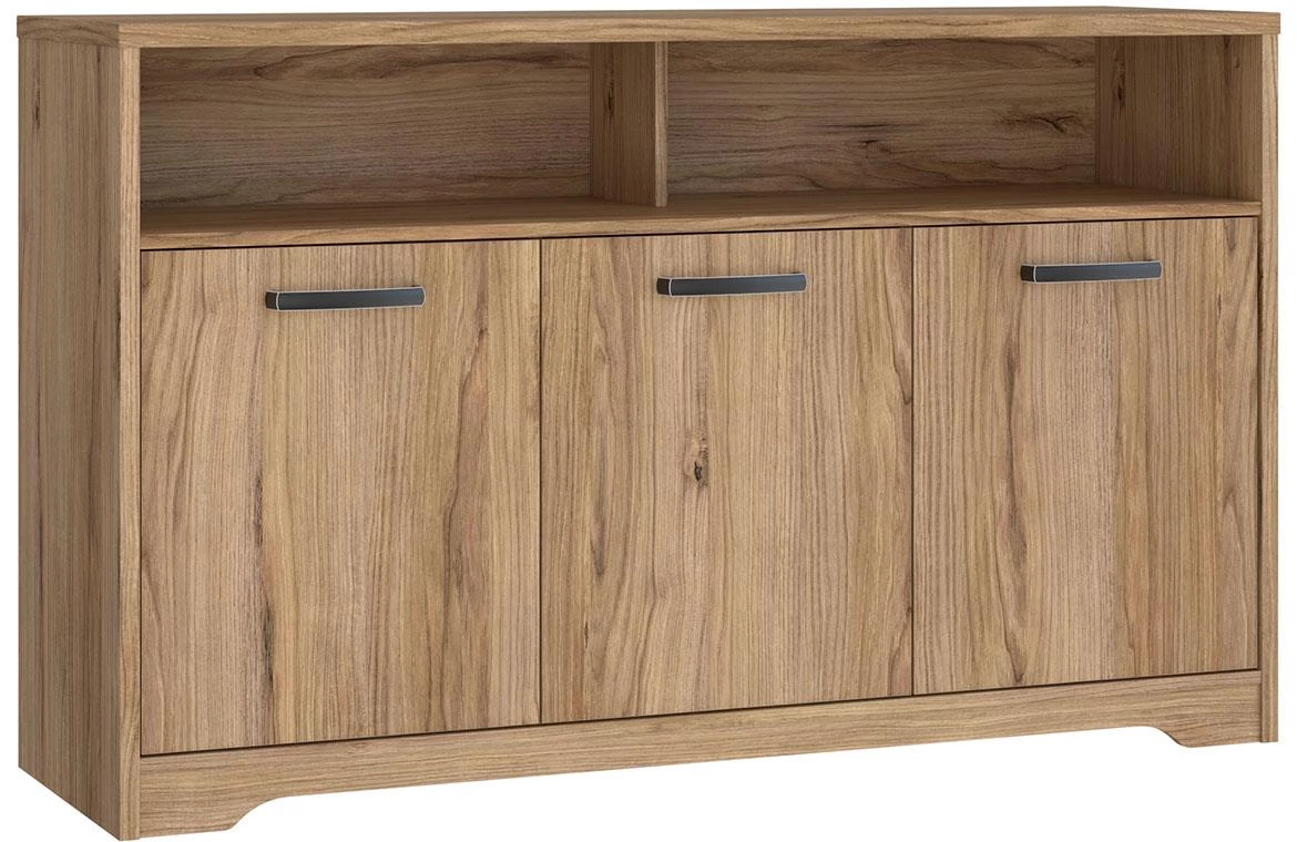 Jodaki JDKK2311-D89 komoda 3 vrata+2 otvora 139,2x42x85,2 cm hrast