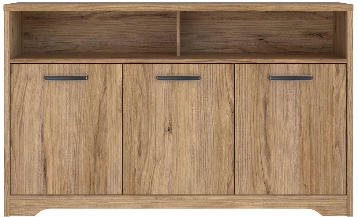 Jodaki JDKK2311-D89 komoda 3 vrata+2 otvora 139,2x42x85,2 cm hrast