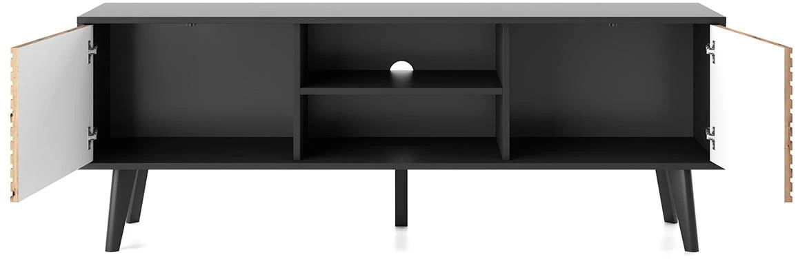 Willow WRTV154 tv komoda 2 vrata+1 polica 154x39x56 cm hrast/crna
