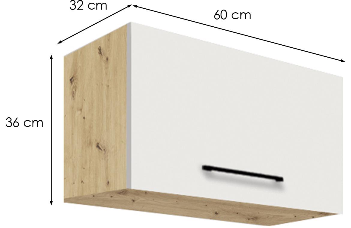 Infinity 36G kuhinjski element 1 vrata 60x32x36 cm bela