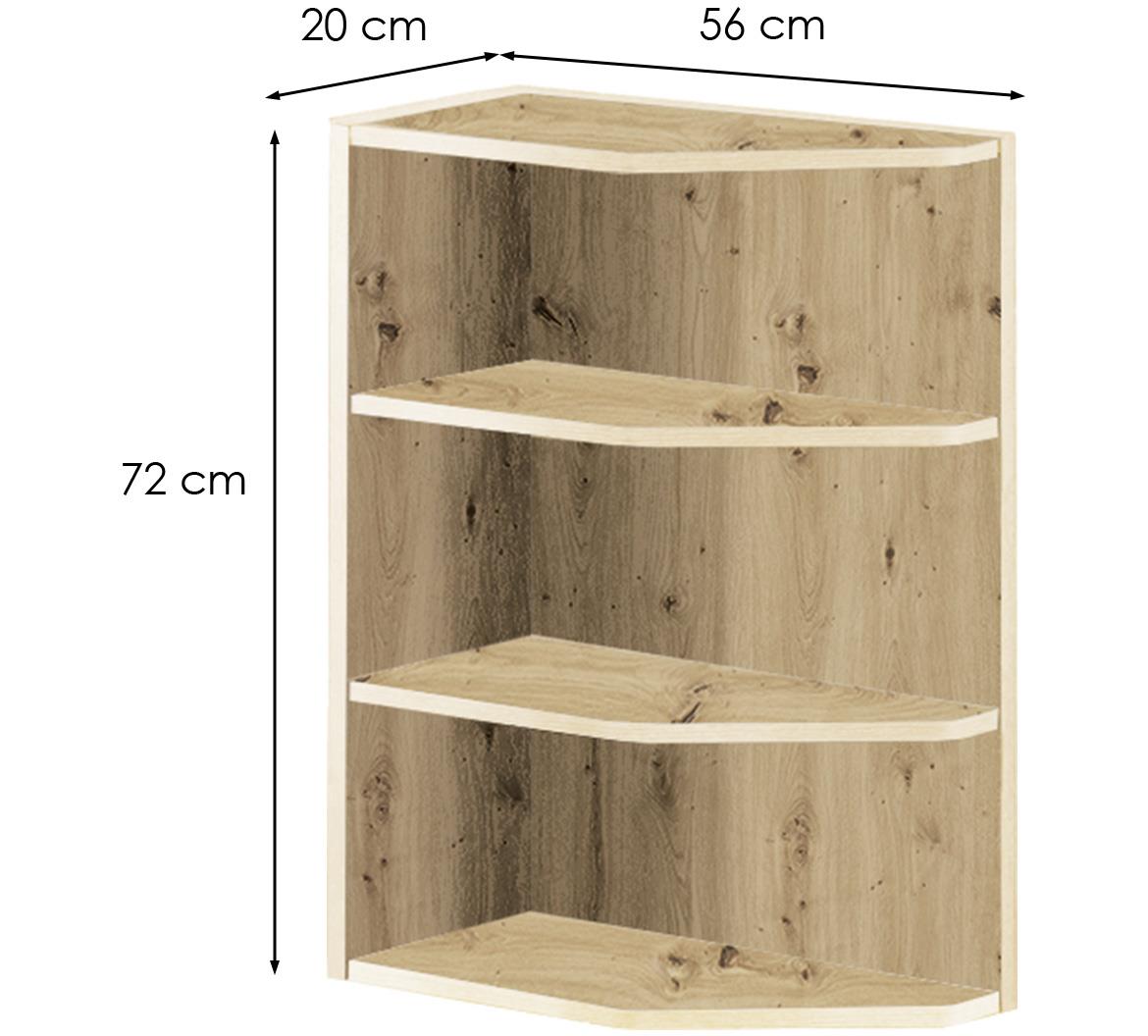 Infinity 18D kuhinjski element 56x20x72 cm hrast