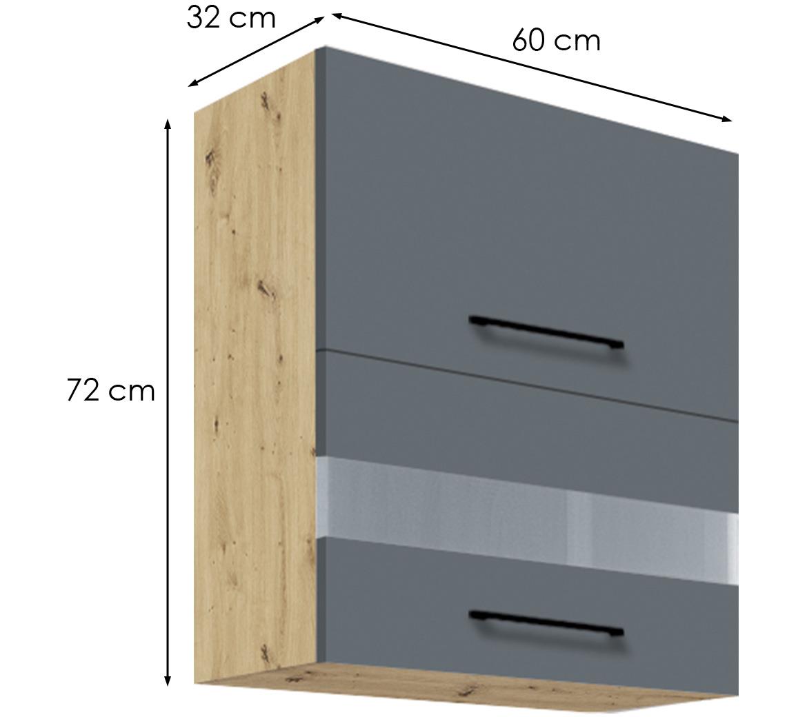 Infinity 40G kuhinjski element 2 vrata 60x32x72 cm siva