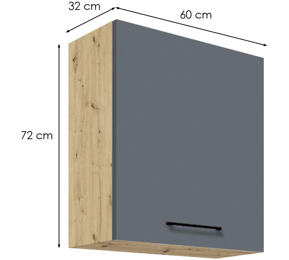 Infinity 34G kuhinjski element 1 vrata 60x32x72 cm siva