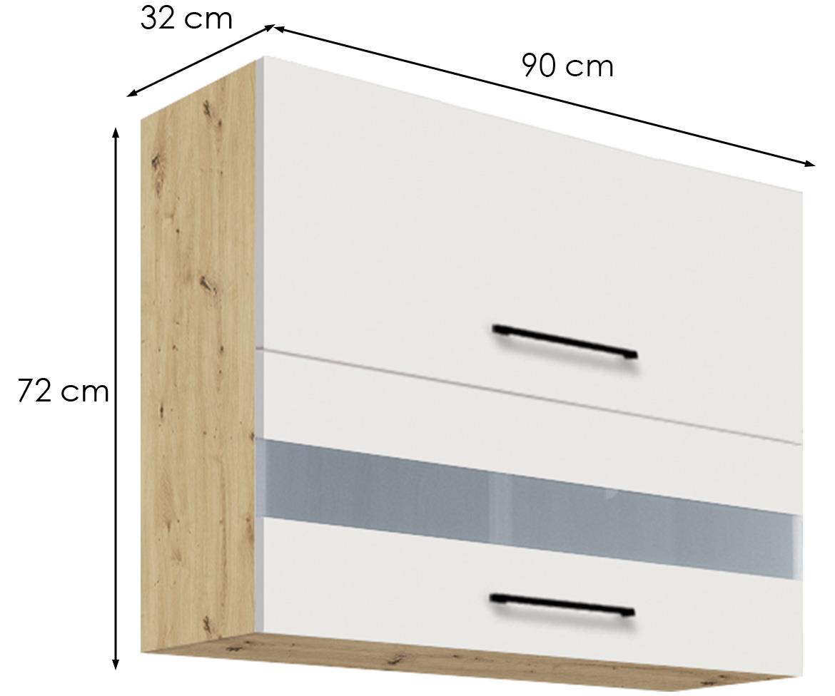 Infinity 42G kuhinjski element 2 vrata 90x32x72 cm bela