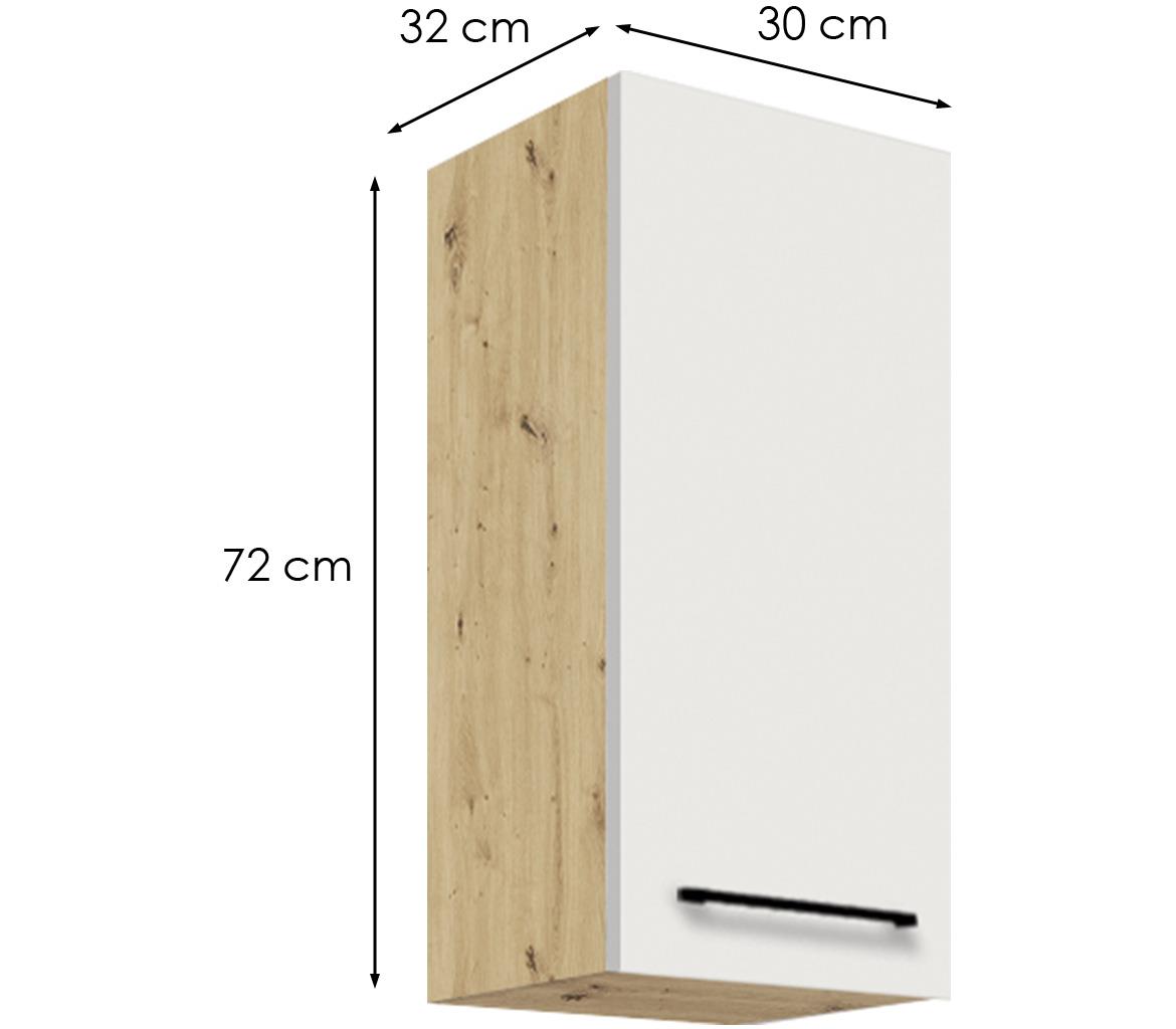 Infinity 30G kuhinjski element 1 vrata 30x32x72 cm bela