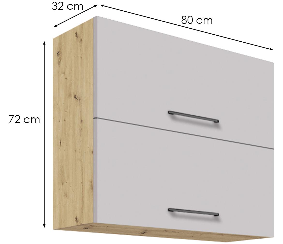 Infinity 48G kuhinjski element 2 vrata 80x32x72 cm latte