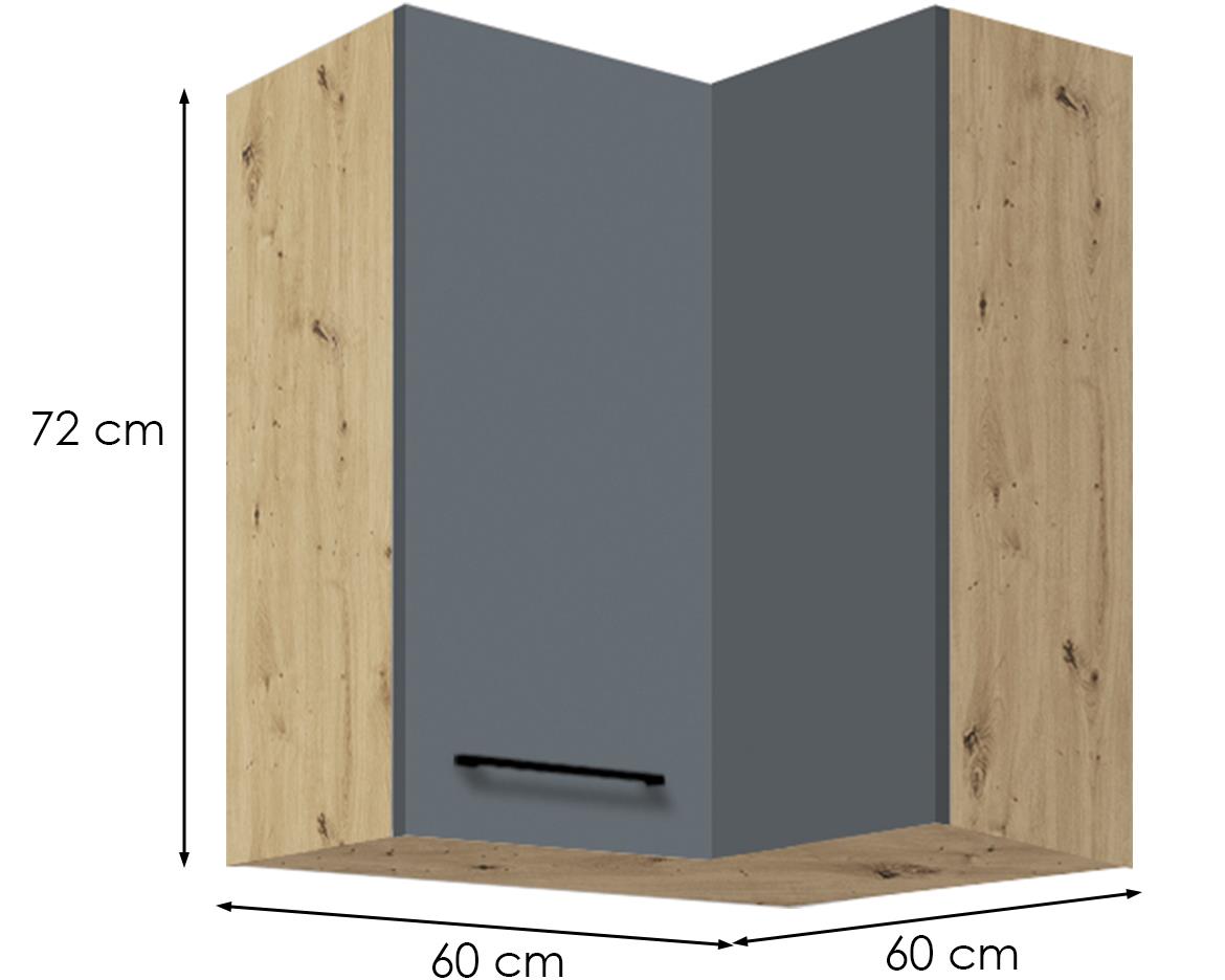 Infinity 54G UNI kuhinjski element 1 vrata 60x60x72 cm siva