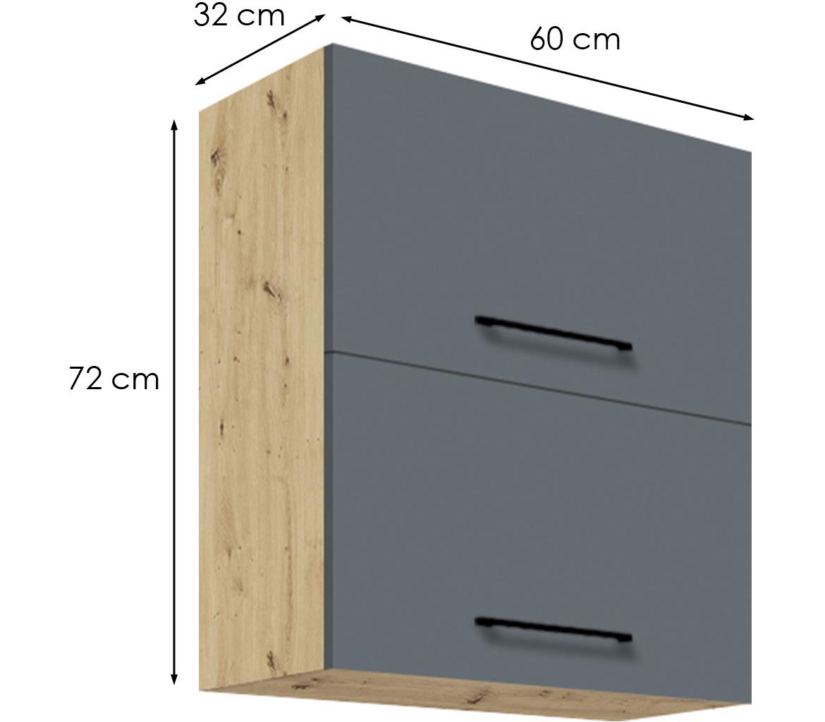 Infinity 47G kuhinjski element 2 vrata 60x32x72 cm siva