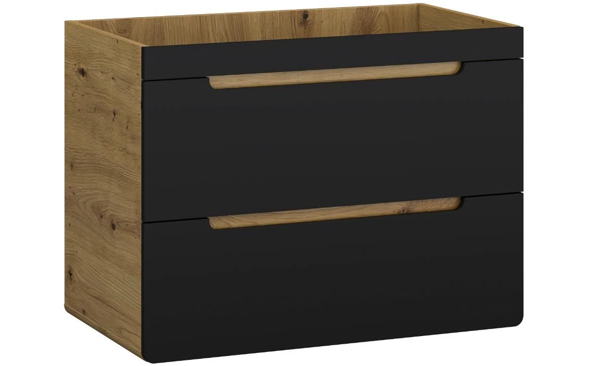 Bronx 80 kupatilska baza 80x45,5x59 cm hrast crna