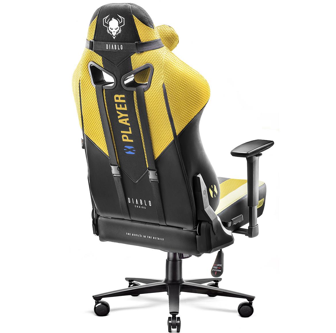 Diablo X-Player 2.0 kancelarijska stolica 68x53x124 cm crno žuta