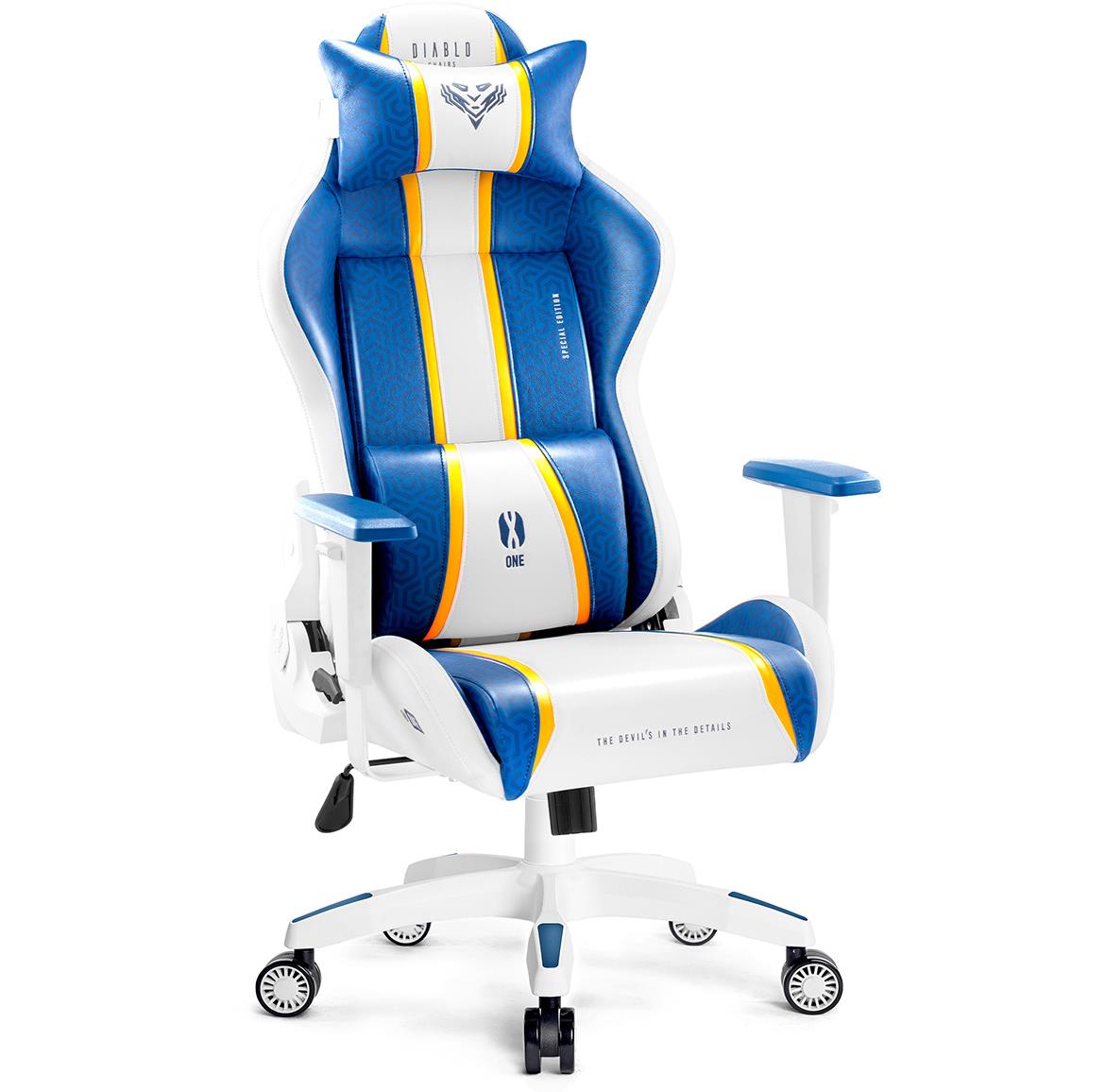 Diablo X-One 2.0 kancelarijska stolica 68x51x124 cm belo plava