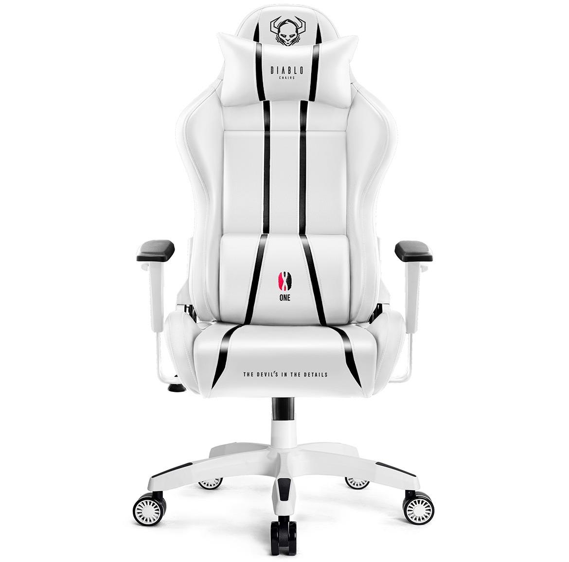 King Diablo X-One 2.0 kancelarijska stolica 72x54x134 cm belo crna