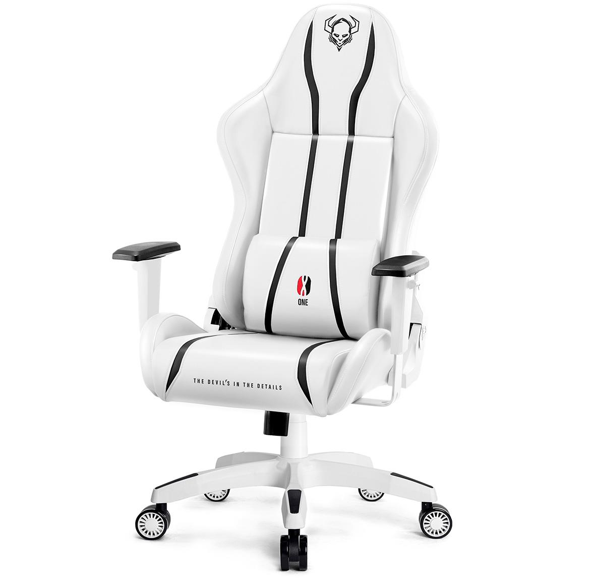 King Diablo X-One 2.0 kancelarijska stolica 72x54x134 cm belo crna