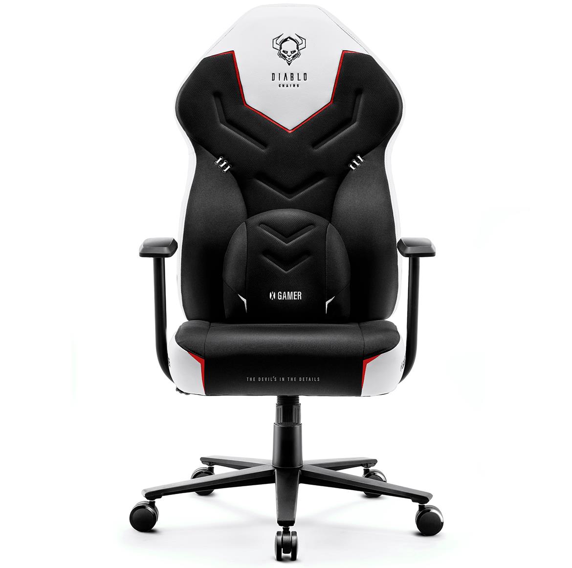 Diablo X-Gamer 2.0 kancelarijska stolica 68x56x118 cm crno bela