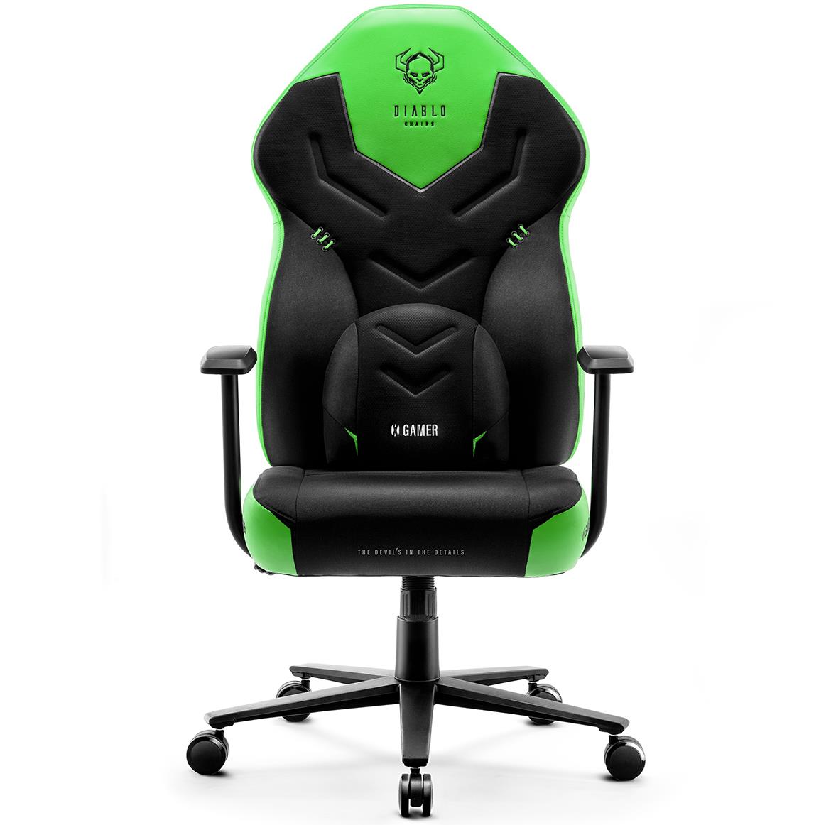 Diablo X-Gamer 2.0 kancelarijska stolica 68,5x56x118 cm crno zelena