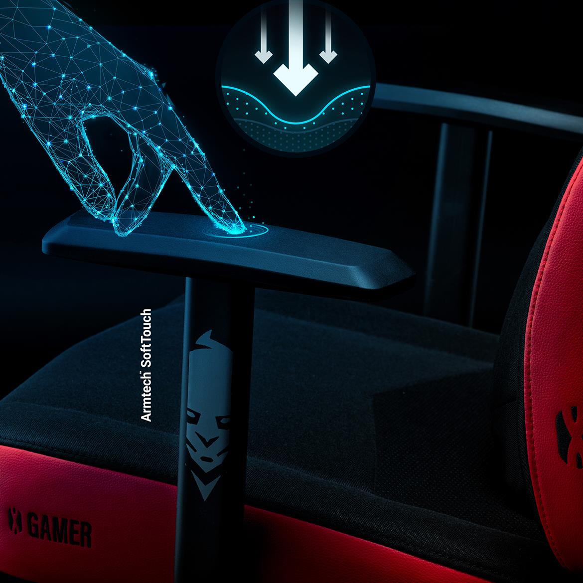 Diablo X-Gamer 2.0 kancelarijska stolica 68,5x56x118 cm crno crvena