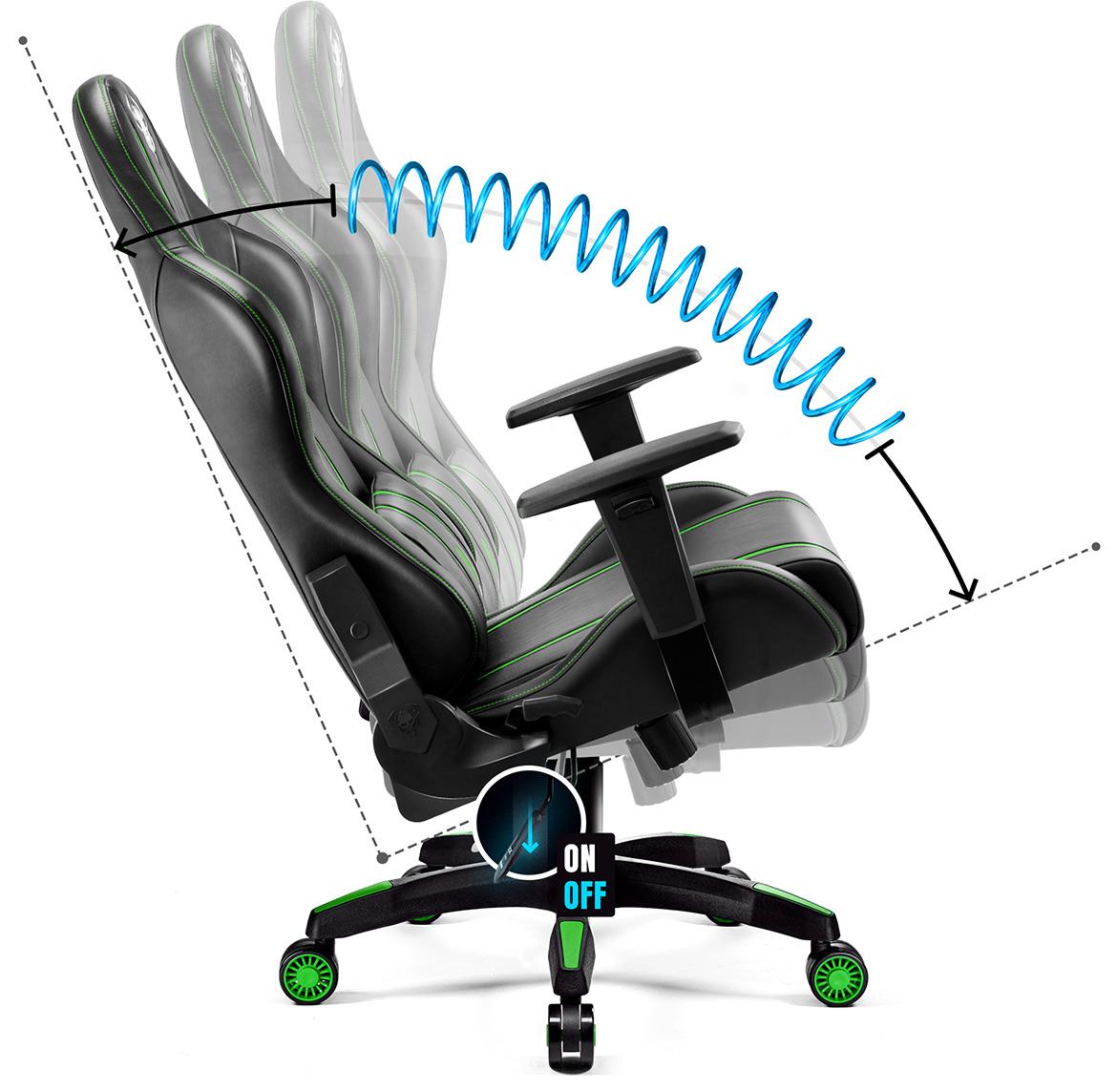 Diablo X-One 2.0 kancelarijska stolica 68x51x124 cm crno zelena