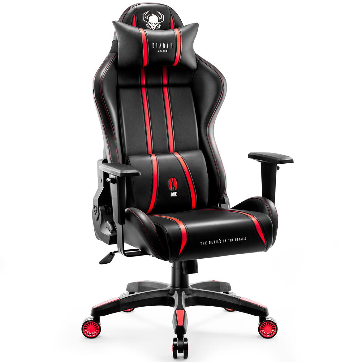Diablo X-One 2.0 kancelarijska stolica 68x51x124 cm crno crvena
