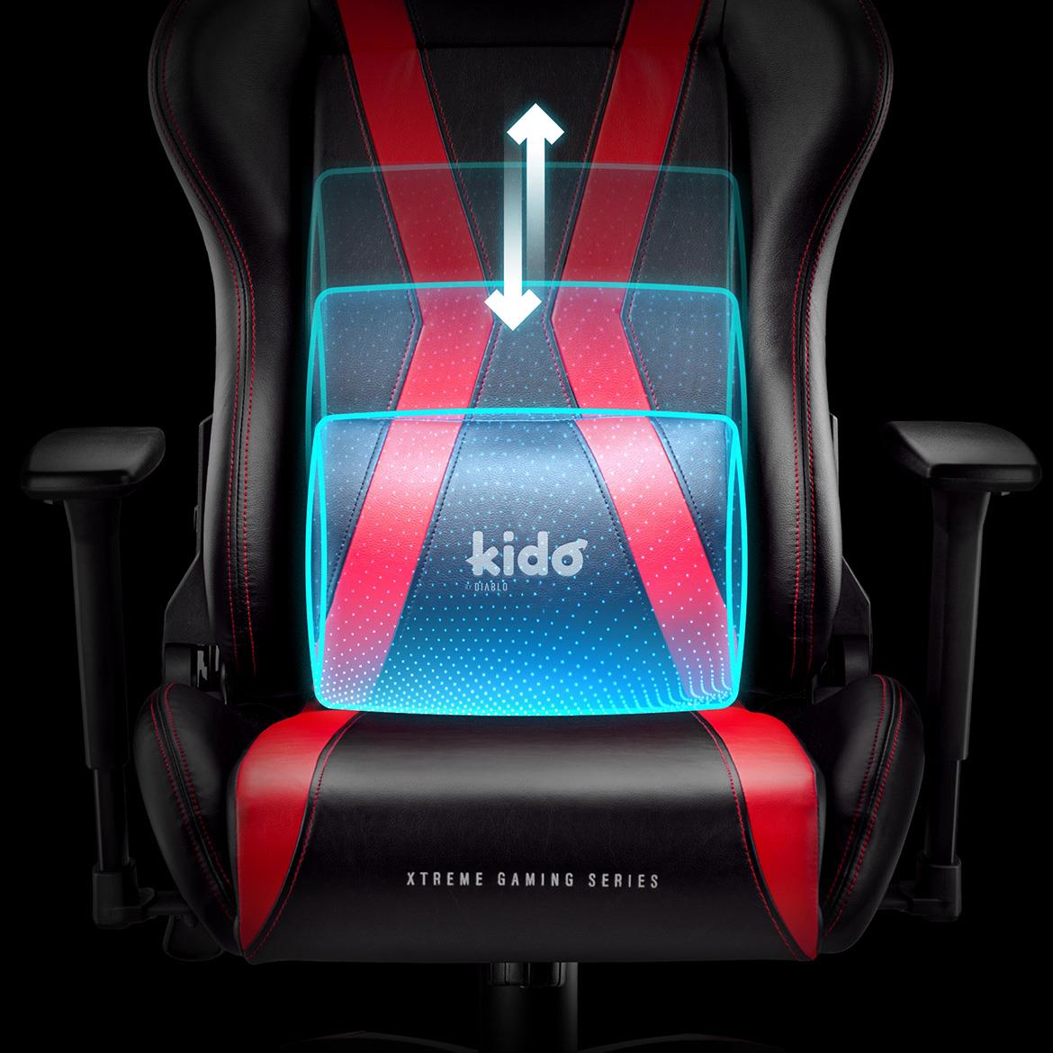Diablo X-Horn 2.0 kancelarijska stolica 65x38x111 cm crno crvena