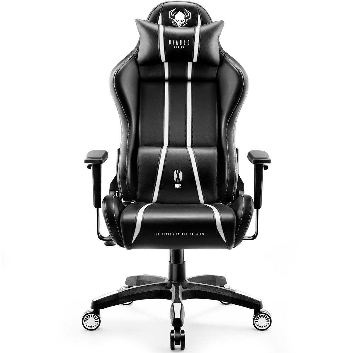 King Diablo X-One 2.0 kancelarijska stolica 72x54x134 cm crno bela