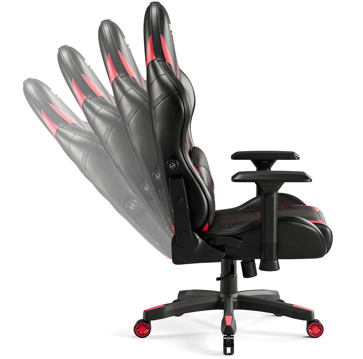 Diablo X-Ray 2.0 kancelarijska stolica 73x57x135 cm crno crvena