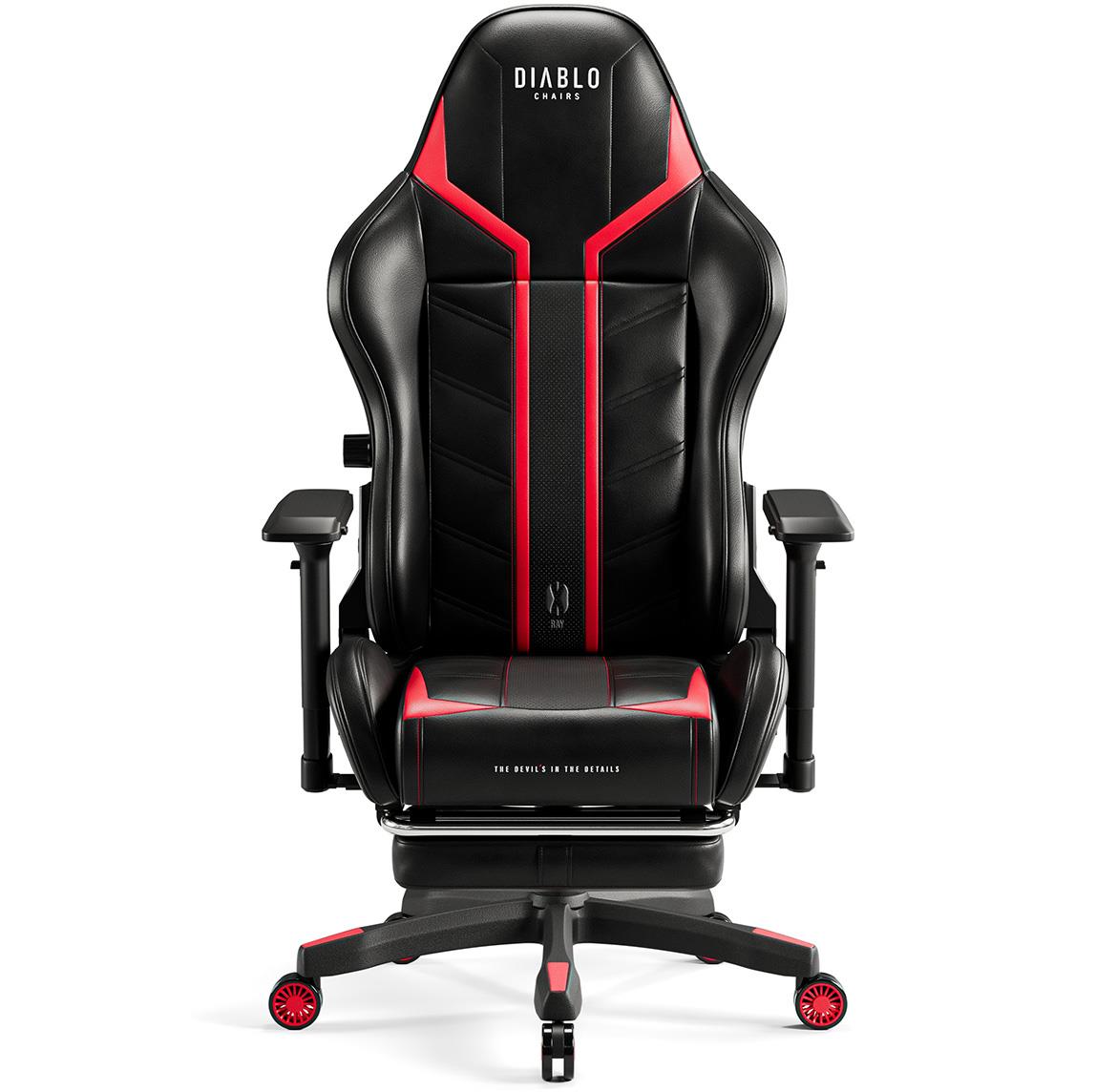 Diablo X-Ray 2.0 kancelarijska stolica 68x52x125 cm crno crvena