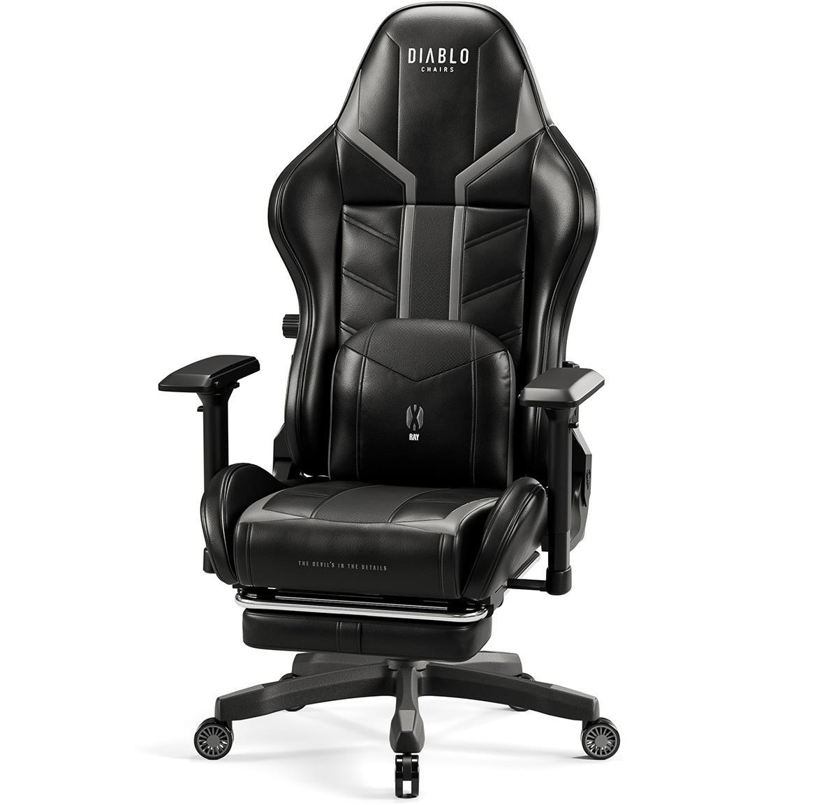 Diablo X-Ray 2.0 kancelarijska stolica 68x52x125 cm crno siva