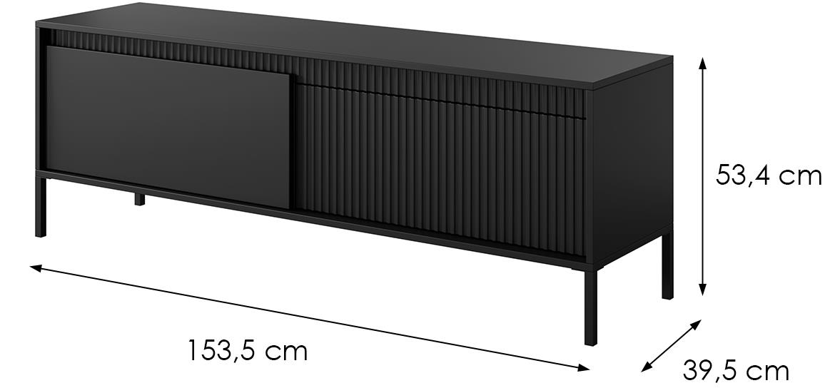 Senso D TV komoda 2 vrata 153,5x39,6x53,4 cm crni