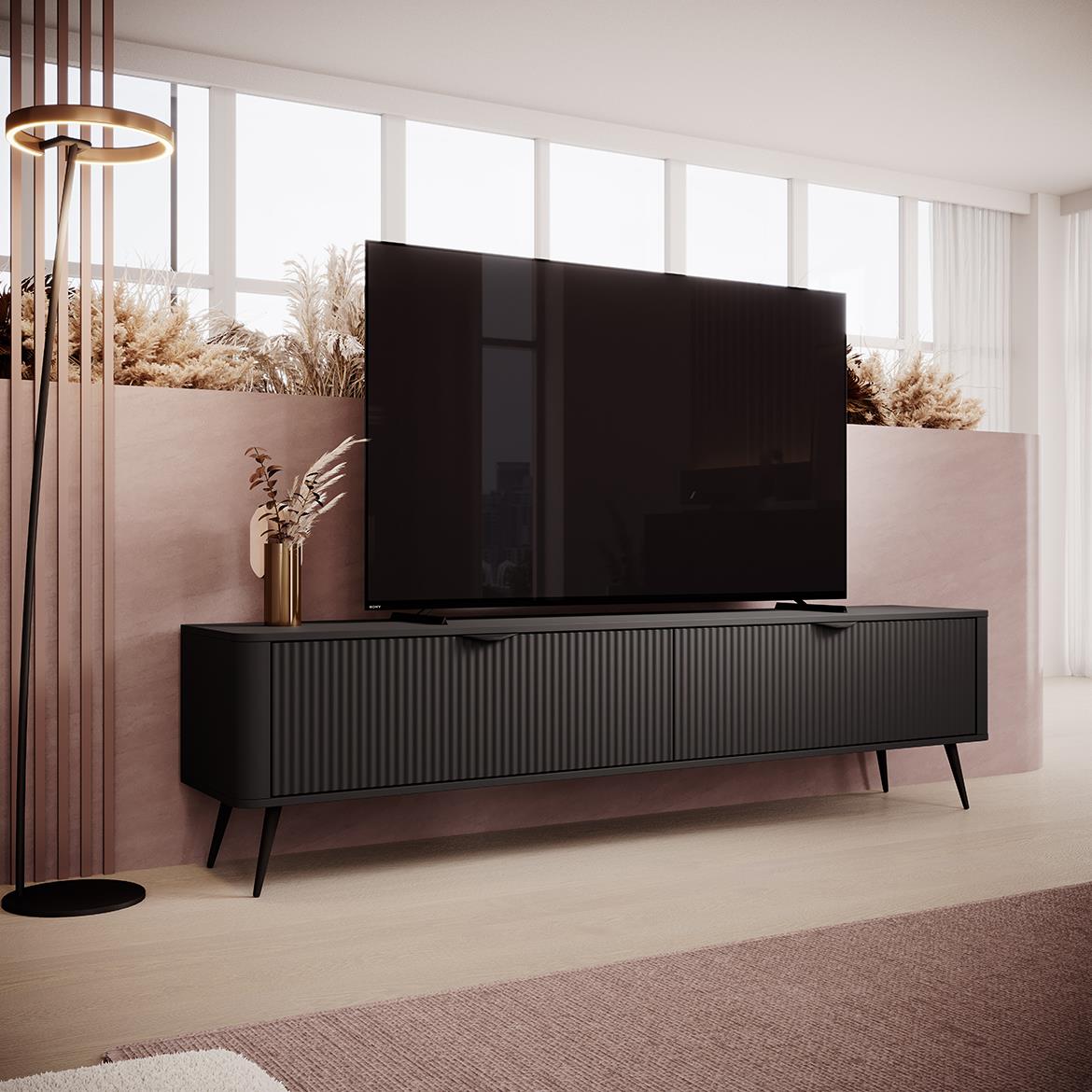 Lante E TV stalak 2 vrata 200x38x51,2 cm crni